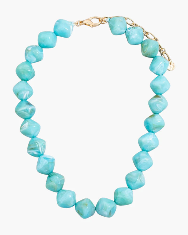 Turquoise Chunky Beaded Necklace