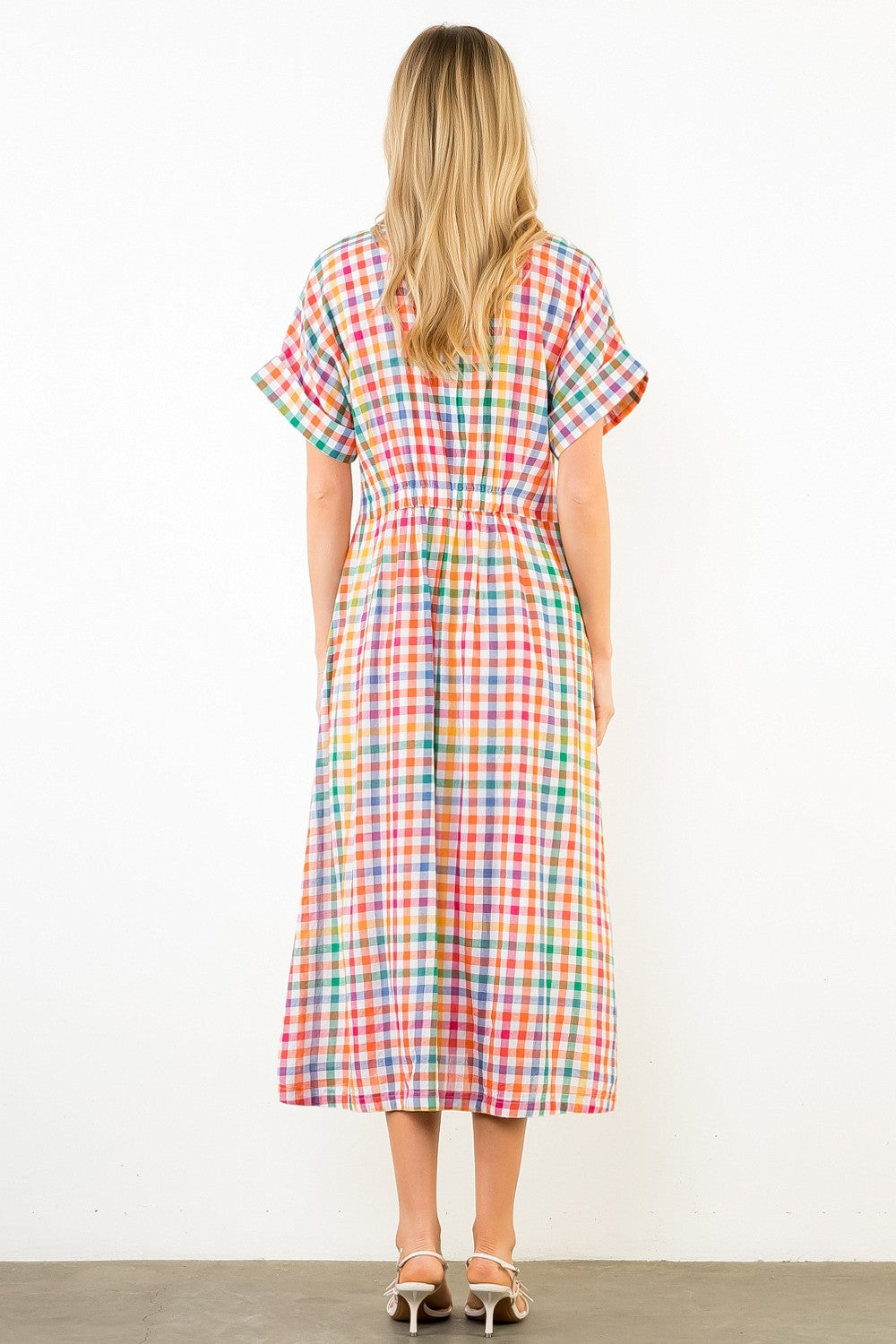 THML | Plaid Button Down Dress