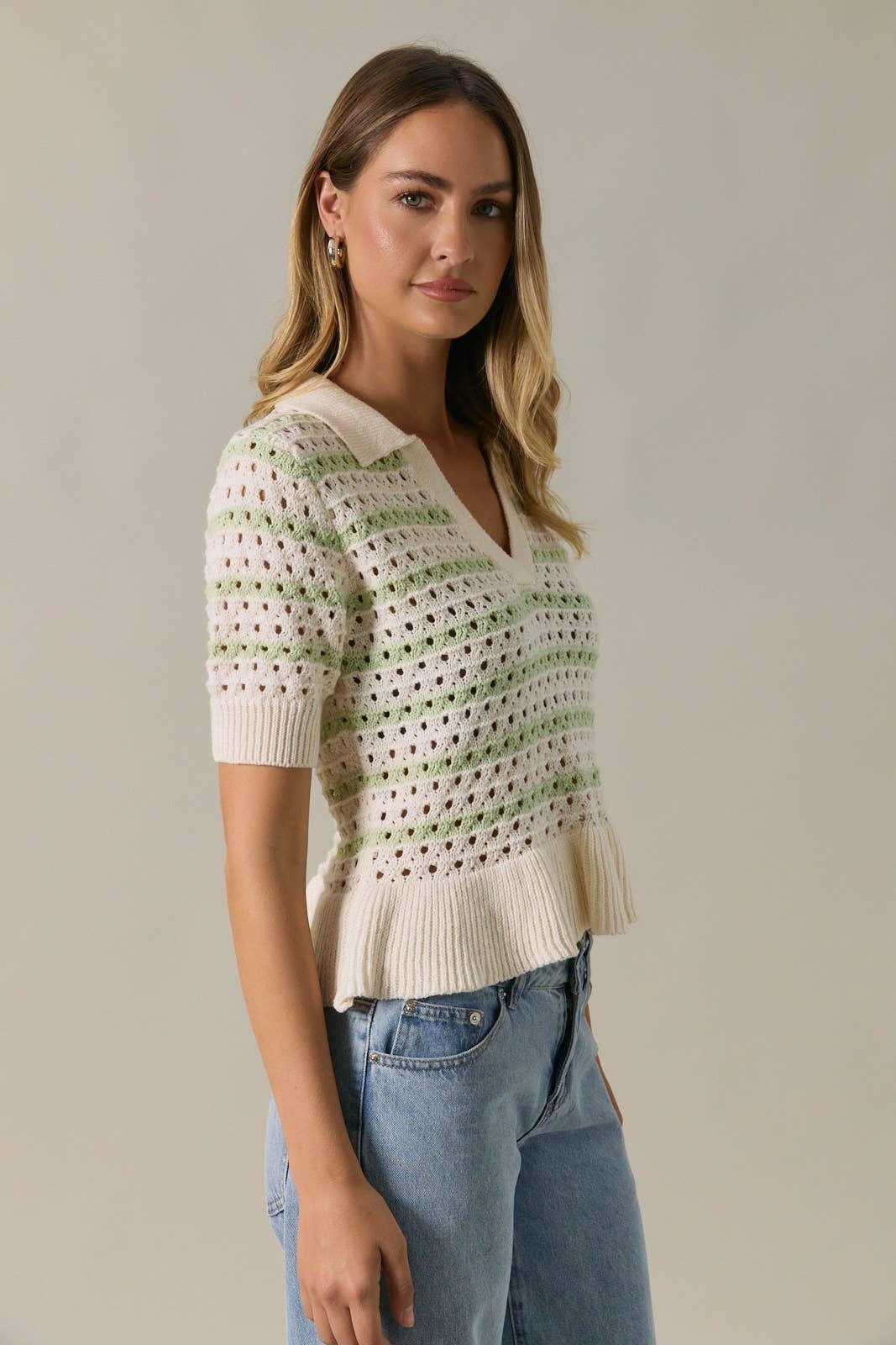 Stripe Knit Top
