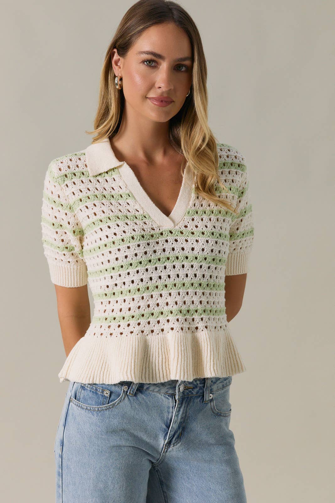 Stripe Knit Top