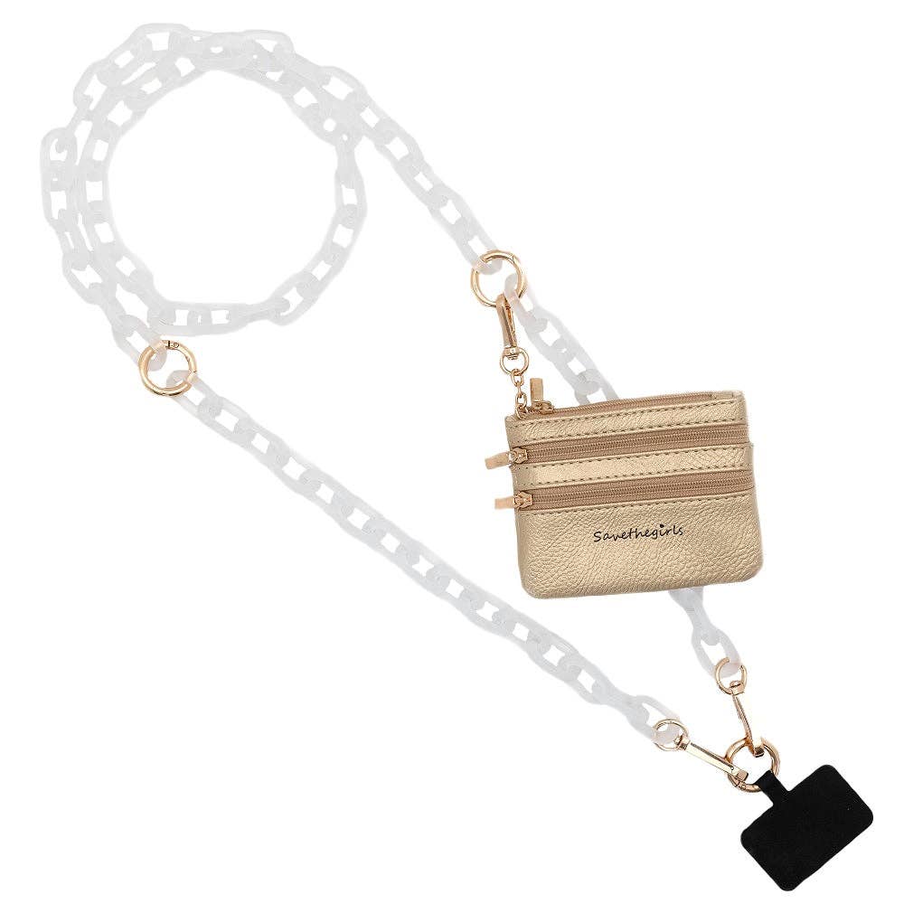 Clip & Go Ice Chain with Pouch: Ice Tea - Brown Pouch
