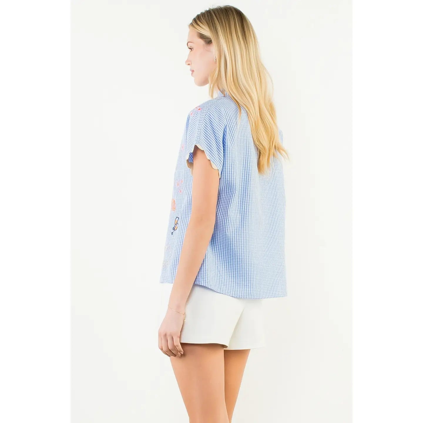 THML | Seaside Gingham Top