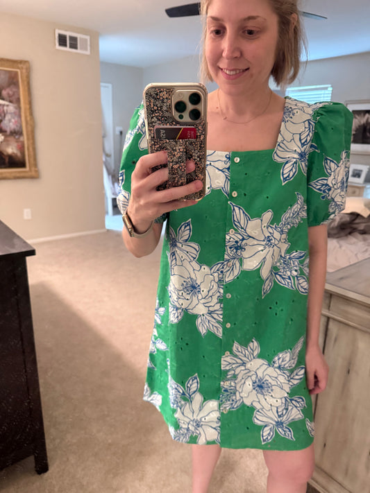 Entro | Green Floral Dress