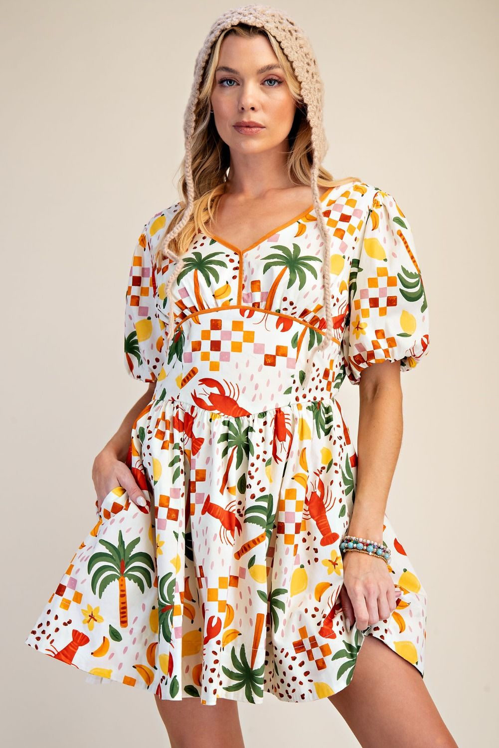Easel | Crawfish Dress