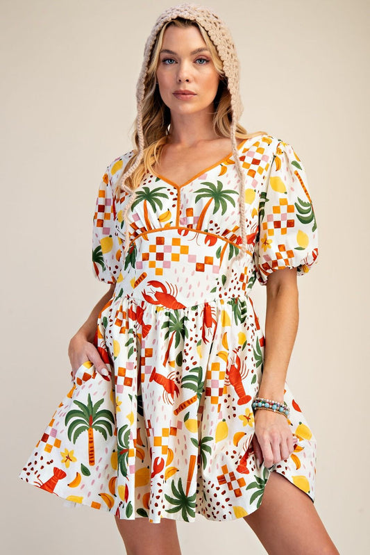 Easel | Crawfish Dress