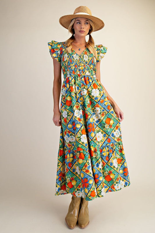 Easel | Tomato Dress